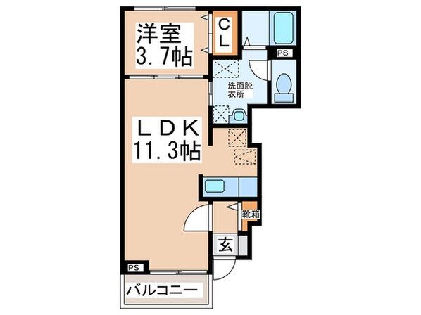 フリ－デグランツの物件間取画像